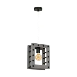 Best Szaro-czarny zwis do pokoju nastolatka MLP3753 THEO | Kaja Oświetlenie Żyrandole Nowoczesne