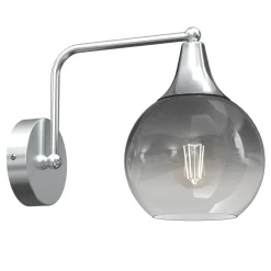 Sklep Kaja Szary kinkiet ścienny ze szklanym kloszem MLP8319 z serii MONTE | Kaja Oświetle