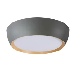 Sklep Kaja Szary, okrągły plafon z dodatkiem drewna 14-24114 ABRUZZO | Kaja
