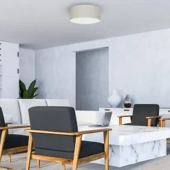 Sklep Kaja Szary plafon, lampa sufitowa, kształt koła MLP7498 z serii LINO | Kaja Oświetlen