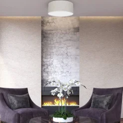 Sklep Kaja Szary plafon, lampa sufitowa, kształt koła MLP7498 z serii LINO | Kaja Oświetlen