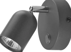 Sklep Kaja Szary reflektorek ścienny z włącznikiem TK 3278 TOP | Kaja Oświetlenie