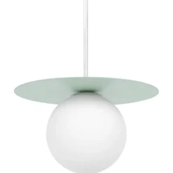 Best Sale Szałwiowa lampa wisząca z białą kulką ⌀10 cm K-5450 z serii ROBIN Żyrandole Nowoczesne