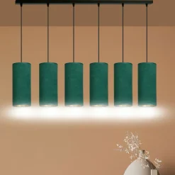Online Szeroka, abażurowa lampa wisząca nad stół 1058/6 BENTE | Kaja Żyrandole Nowoczesne