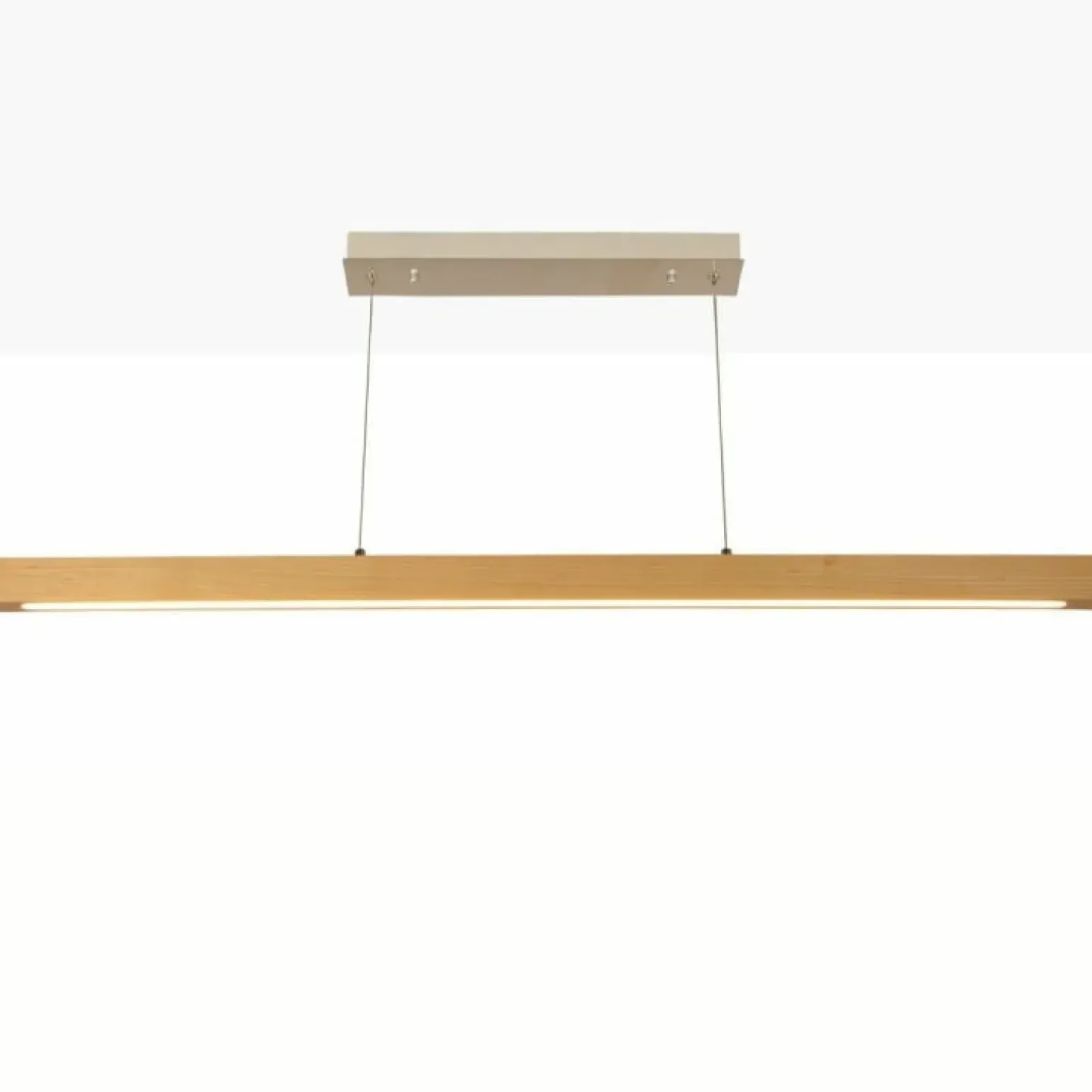 New Szeroka, drewniana listwa sufitowa LED ABR-LLZ-24W LINEA | Kaja Żyrandole Nowoczesne