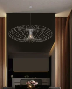 Fashion Szeroka, druciana lampa wisząca K-3408 TIZI | Kaja Oświetlenie Żyrandole Nowoczesne