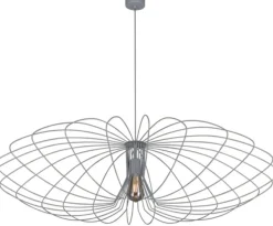 Fashion Szeroka, druciana lampa wisząca K-3408 TIZI | Kaja Oświetlenie Żyrandole Nowoczesne