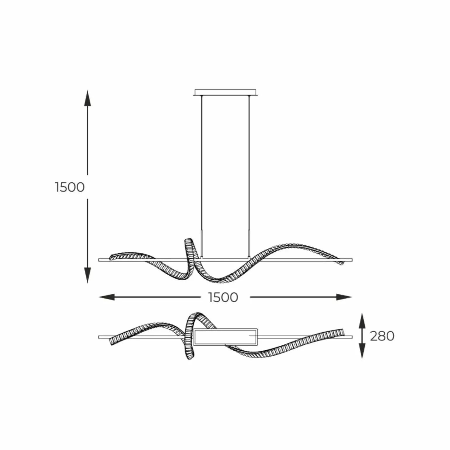 Flash Sale Szeroka, kryształowa lampa wisząca MD3170-1-3GT ATHESA | Kaja Żyrandole Nowoczesne