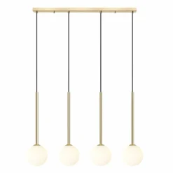 Clearance Szeroka lampa nad wyspę kuchenną P0574-04D-F7AA ARCTURUS | Kaja Żyrandole Nowoczesne