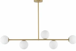 Store Szeroka lampa wisząca do salonu modern classic SIG 33334 z serii GAMA Żyrandole Nowoczesne