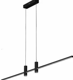 Store Szeroka lampa wisząca LED nad stół, z pilotem AZ5447 GERARDO | Kaja Żyrandole Nowoczesne