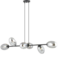 Best Sale Szeroka lampa wisząca nad wyspę kuchenną 1263/6 z serii PANDORA | Kaja Żyrandole Nowoczesne