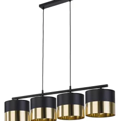 Cheap Szeroka lampa wisząca nad stół w jadalni TK 3470 z serii LONDYN GOLD Żyrandole Nowoczesne