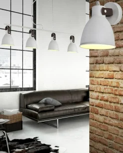 Best Szeroka lampa wisząca w stylu rustykalnym AZ1282 TESSIO | Kaja Żyrandole Nowoczesne