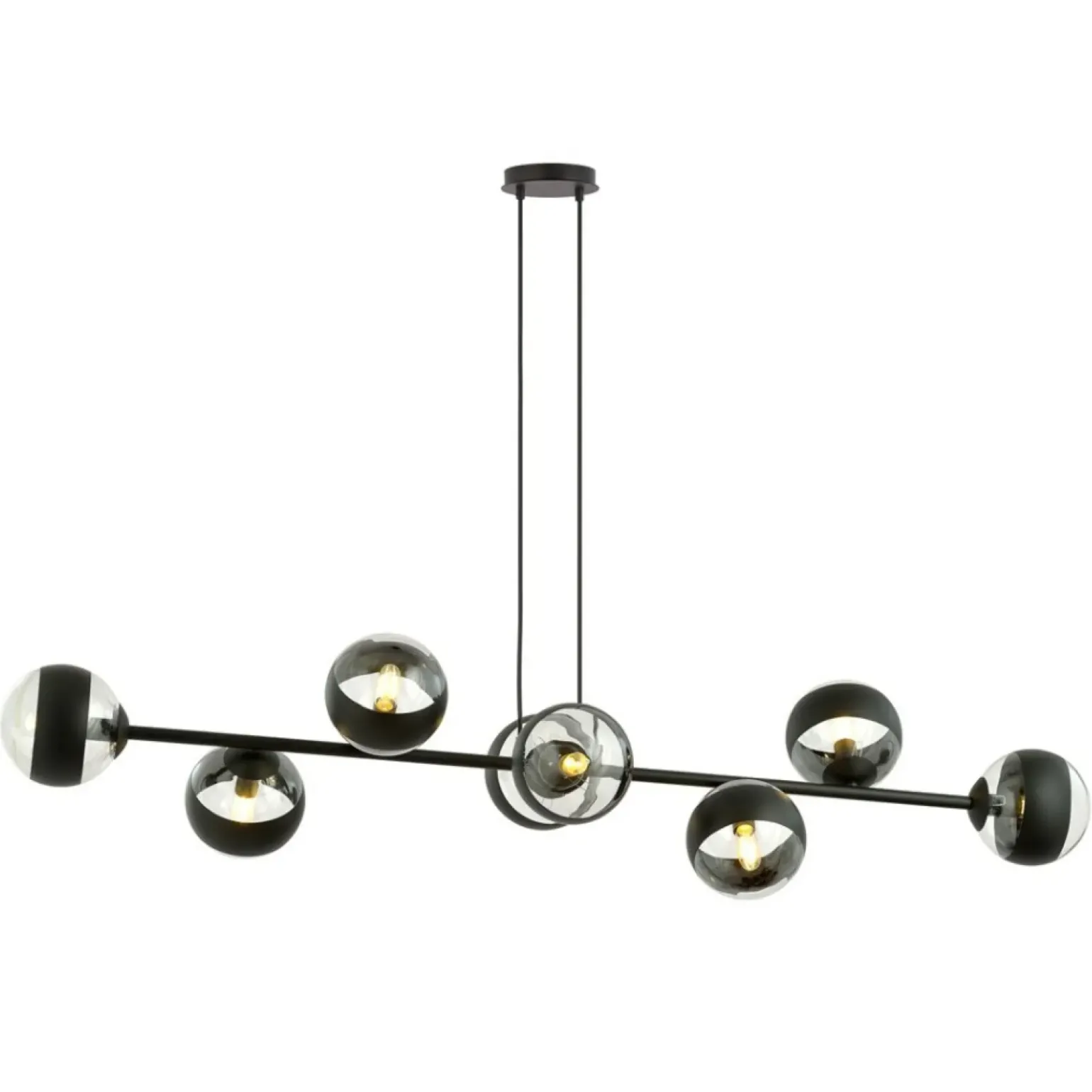 Cheap Szeroka lampa wisząca z małymi kloszami 1229/8 ROSSI | Kaja Żyrandole Nowoczesne