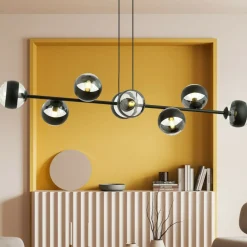 Cheap Szeroka lampa wisząca z małymi kloszami 1229/8 ROSSI | Kaja Żyrandole Nowoczesne