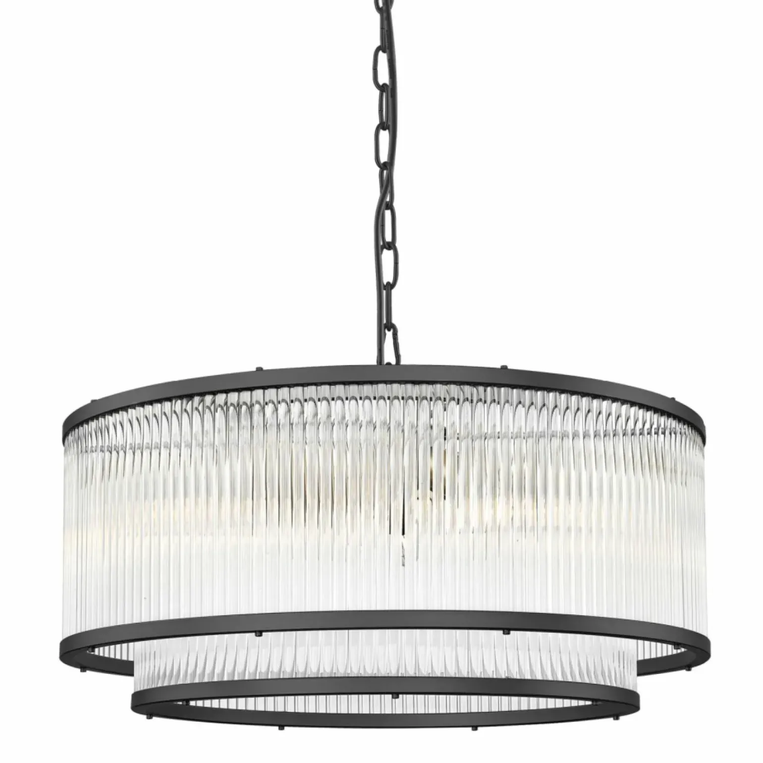 Online Szeroka lampa wisząca z podwójnym kloszem P0528-06H-P7AC SERGIO | Kaja Żyrandole Nowoczesne