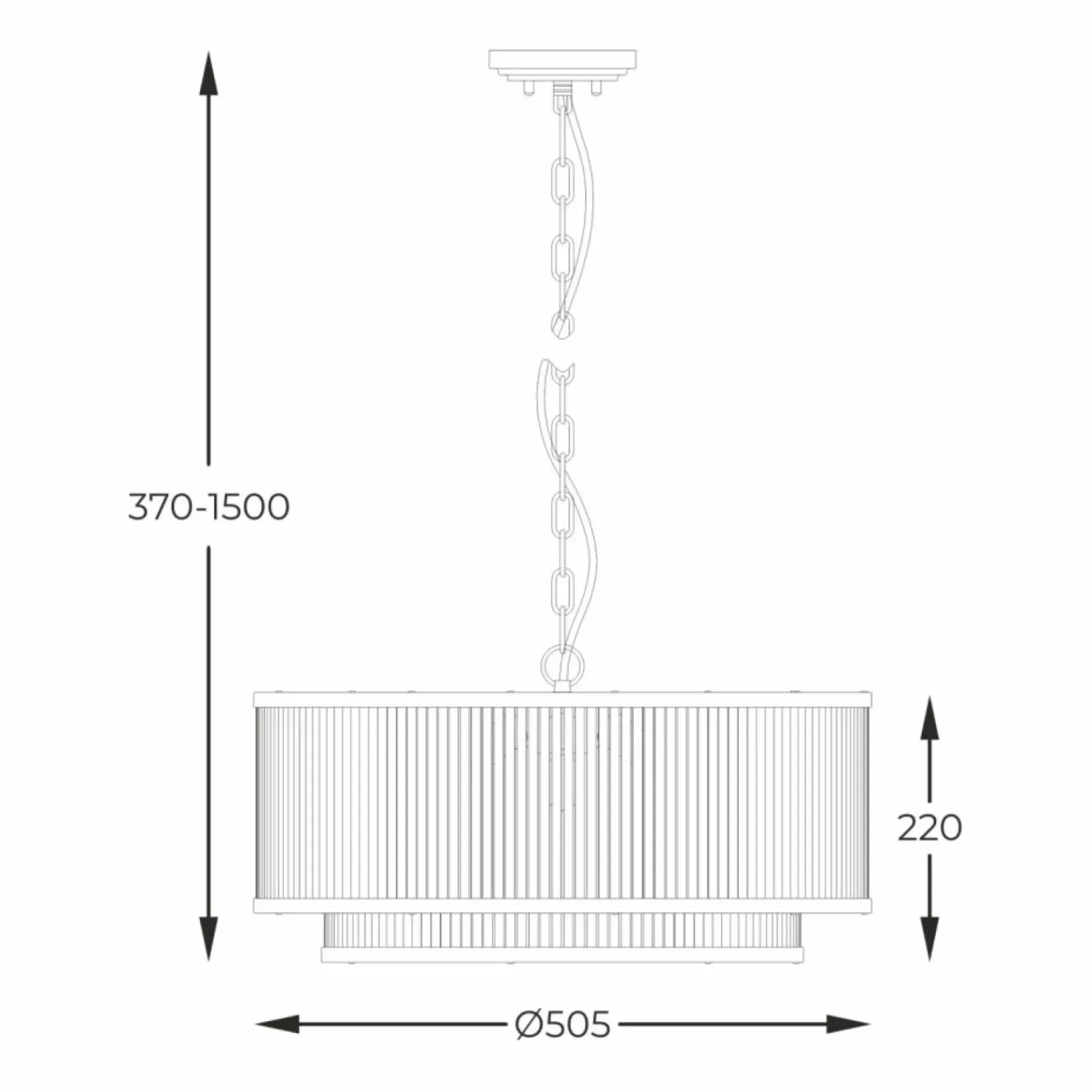 Online Szeroka lampa wisząca z podwójnym kloszem P0528-06H-P7AC SERGIO | Kaja Żyrandole Nowoczesne