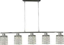 Sklep Kaja Szeroka lampa z wiszącymi kryształkami 35-28115 ROYAL | Kaja