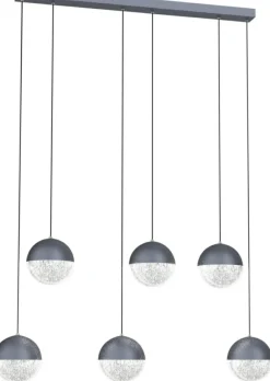 Best Sale Szeroka, ledowa lampa wisząca do salonu A0031-360 FURNI | Kaja Żyrandole Nowoczesne