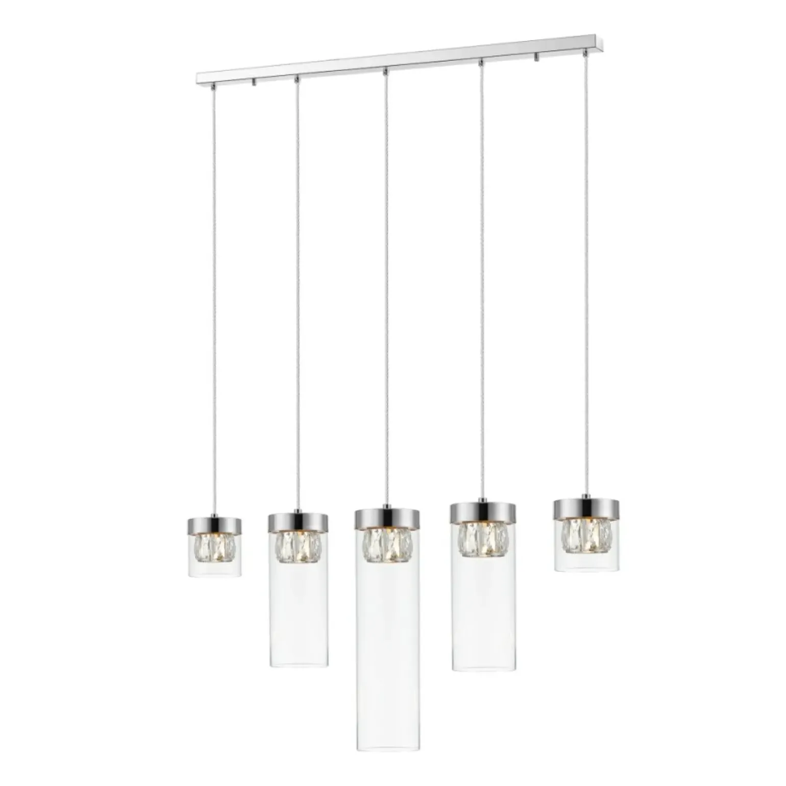 Flash Sale Szeroka listwa sufitowa nad wyspę P0389-05E-B5AC GEM | Kaja Żyrandole Nowoczesne