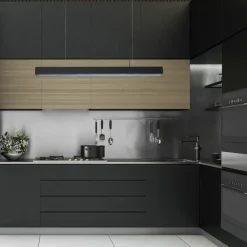 Sale Szeroka listwa wisząca LED 120cm LP-1201/1P L BK SMART MIRA L | Kaja Żyrandole Nowoczesne