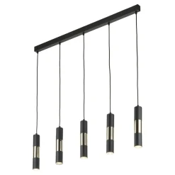 Cheap Szeroka listwa ze smukłymi tubami na zwisach TK 4758 z serii VIVIEN Żyrandole Nowoczesne