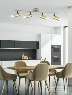 Clearance Szeroka listwa ze złotymi tubami 94-01740 COLLY | Kaja Oświetlenie Żyrandole Nowoczesne