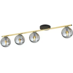 New Szeroka, ozdobna lampa sufitowa do salonu 1250/4 z serii MONZA | Kaja Żyrandole Nowoczesne