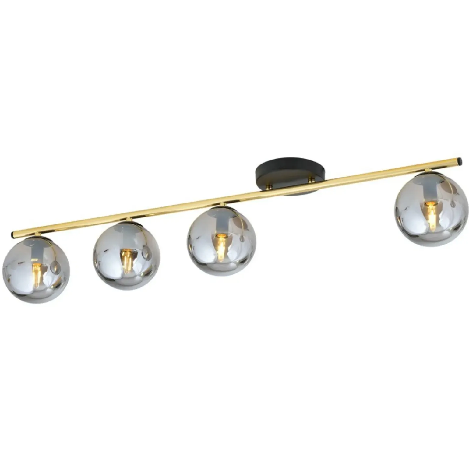 New Szeroka, ozdobna lampa sufitowa do salonu 1250/4 z serii MONZA | Kaja Żyrandole Nowoczesne