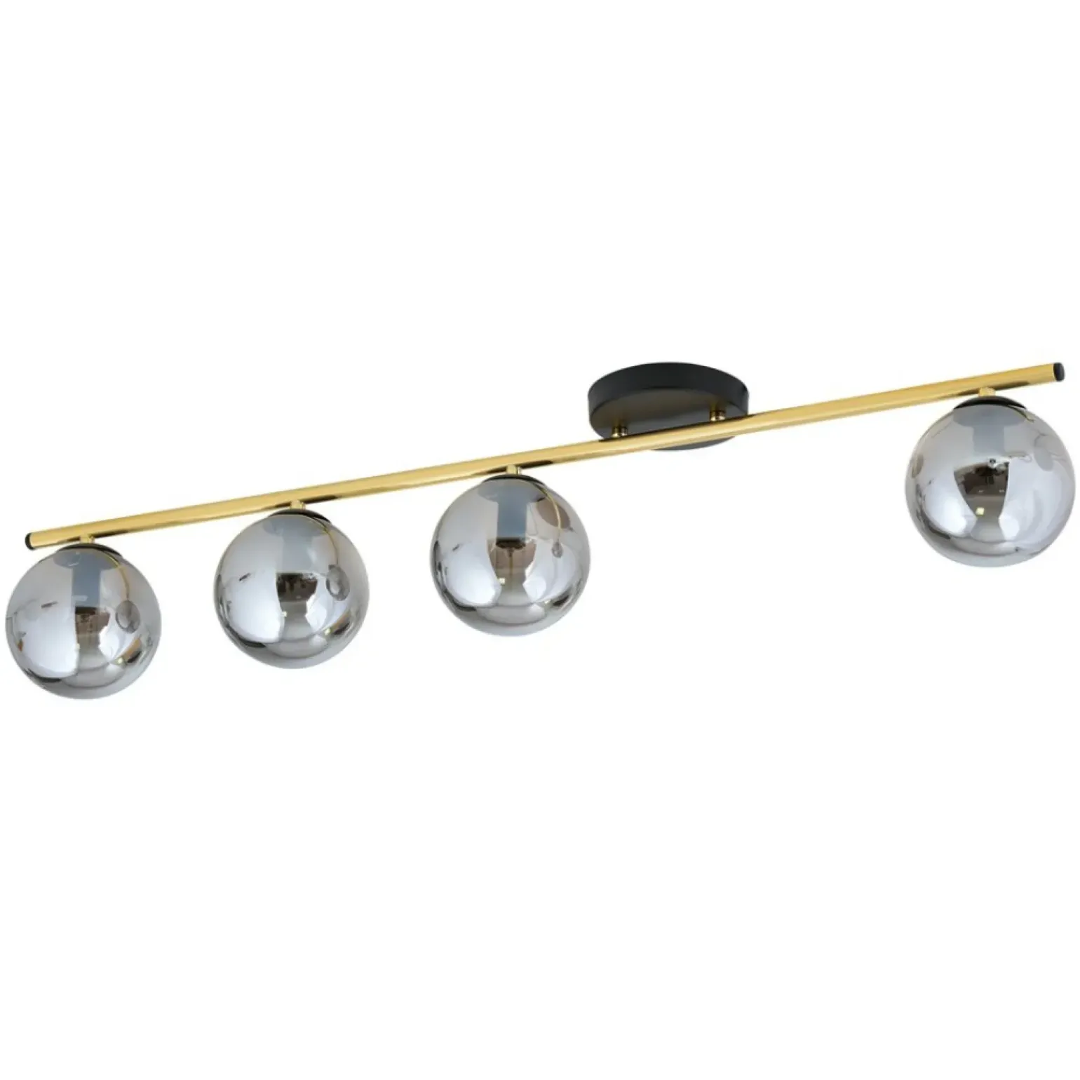 New Szeroka, ozdobna lampa sufitowa do salonu 1250/4 z serii MONZA | Kaja Żyrandole Nowoczesne