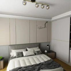 New Szeroka, ozdobna lampa sufitowa do salonu 1250/4 z serii MONZA | Kaja Żyrandole Nowoczesne