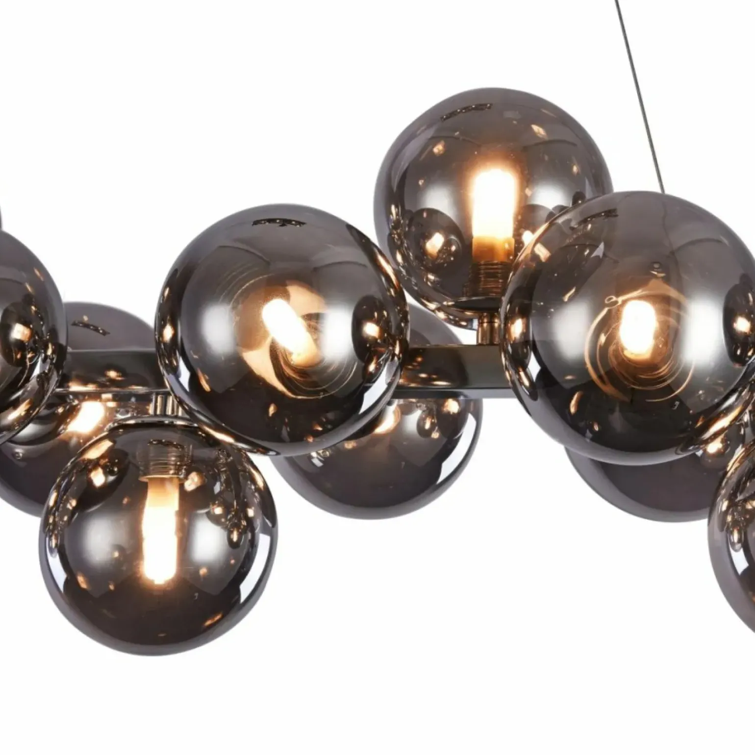 Store Szeroka, srebrna lampa wisząca MOD547PL-25CH DALLAS | Kaja Oświetlenie Żyrandole Nowoczesne