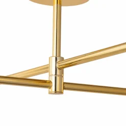 Cheap Szeroka, złota lampa sufitowa z białymi kloszami TK 4738 - SARIUS Żyrandole Nowoczesne