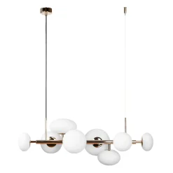 Cheap Szeroka, złota lampa wisząca do stylowej jadalni ZM 1193 OMI | Kaja Żyrandole Nowoczesne