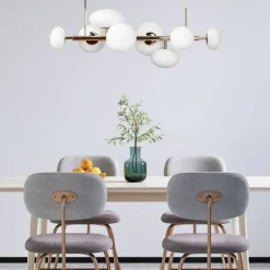 Cheap Szeroka, złota lampa wisząca do stylowej jadalni ZM 1193 OMI | Kaja Żyrandole Nowoczesne