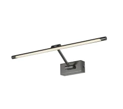 Sklep Kaja Szeroki kinkiet obrazowy LED 58cm AZ2655 DAVINCI BLACK CHROME | Kaja