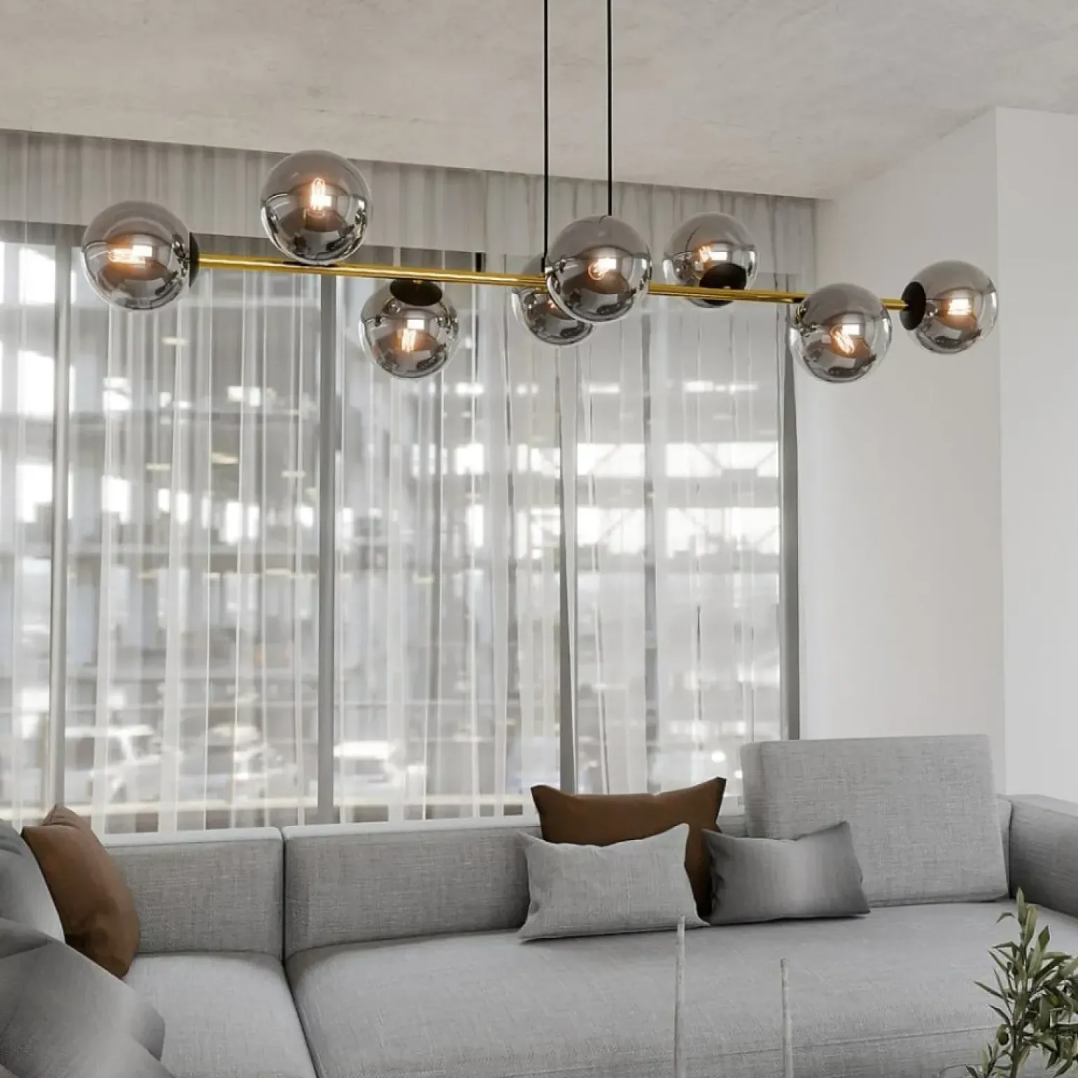 Shop Szerokie stołowe na zwisach 1237/8 z serii GRAVITY | Kaja Żyrandole Nowoczesne