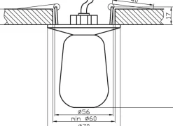 Sklep Kaja Szklana lampa podtynkowa na żarówkę G4 2263803 | Kaja Oświetlenie