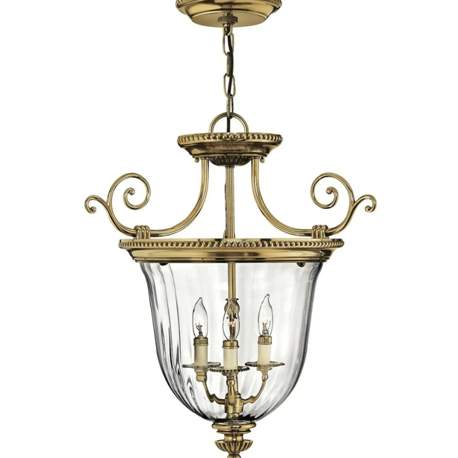 Sklep Kaja Szklana lampa wisząca, pałacowa HK-CAMBRIDGE-P-S z serii CAMBRIDGE