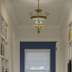 Sklep Kaja Szklana lampa wisząca, pałacowa HK-CAMBRIDGE-P-S z serii CAMBRIDGE