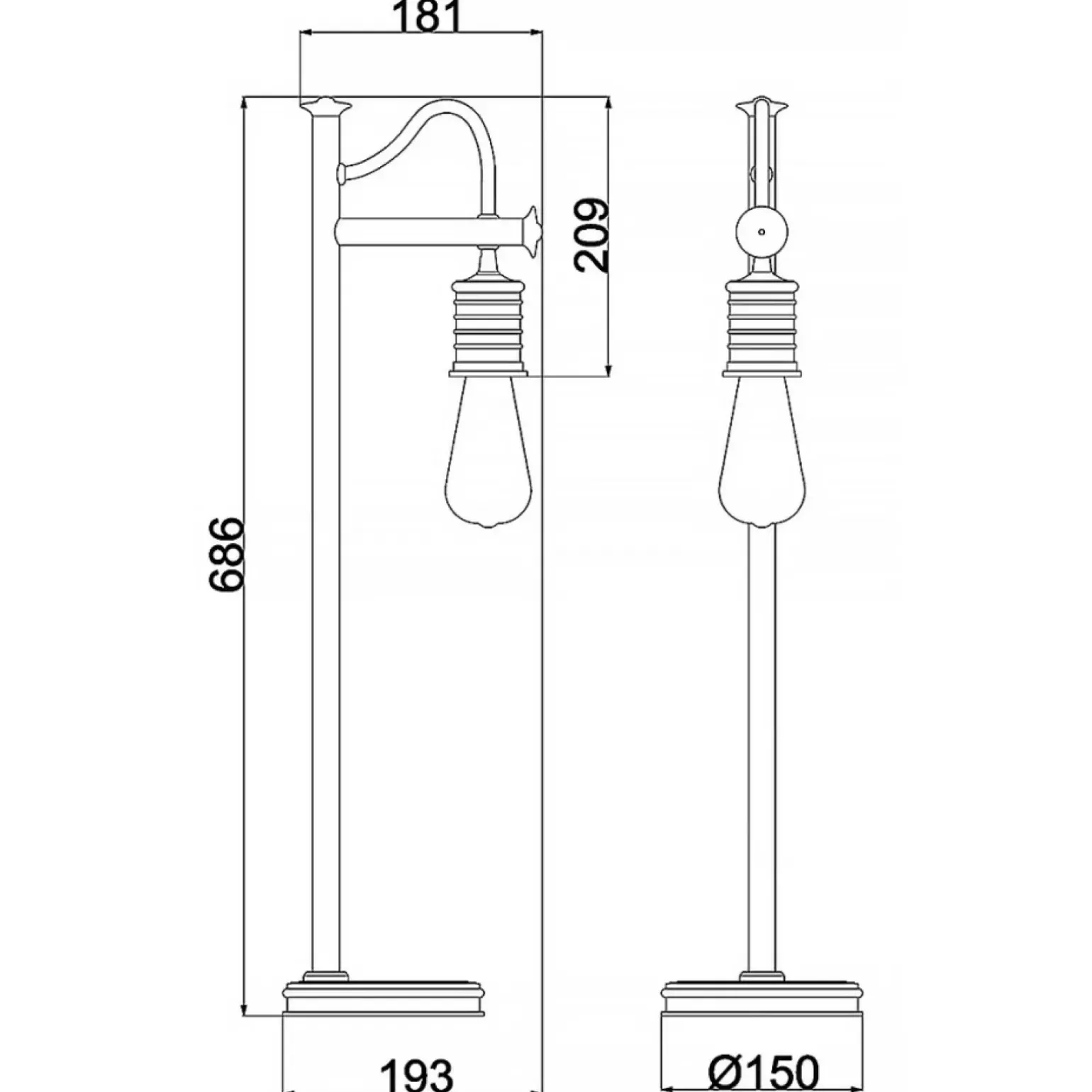 Sklep Kaja Szklana lampka stołowa, biurkowa DOUILLE-TL-PN z serii DOUILLE