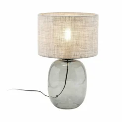 Sklep Kaja Szklana, stylowa lampa nocna na szafkę TK 5987 MELODY GRAPHITE | Kaja