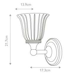 Sklep Kaja Szklany kinkiet, chromowana oprawa BATH-AUSTEN1-PC z serii AUSTEN