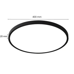 Sklep Kaja Techniczna lampa sufitowa ⌀40cm LP-2505/1C-40 BK CALIFORNIA | Kaja