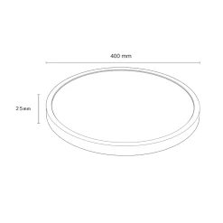 Sklep Kaja Techniczna lampa sufitowa ⌀40cm LP-2505/1C-40 BK CALIFORNIA | Kaja