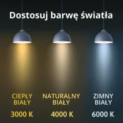 Sklep Kaja Techniczna lampa sufitowa 120cm LP-7001/1C BK 120 36 CCT IBROS | Kaja