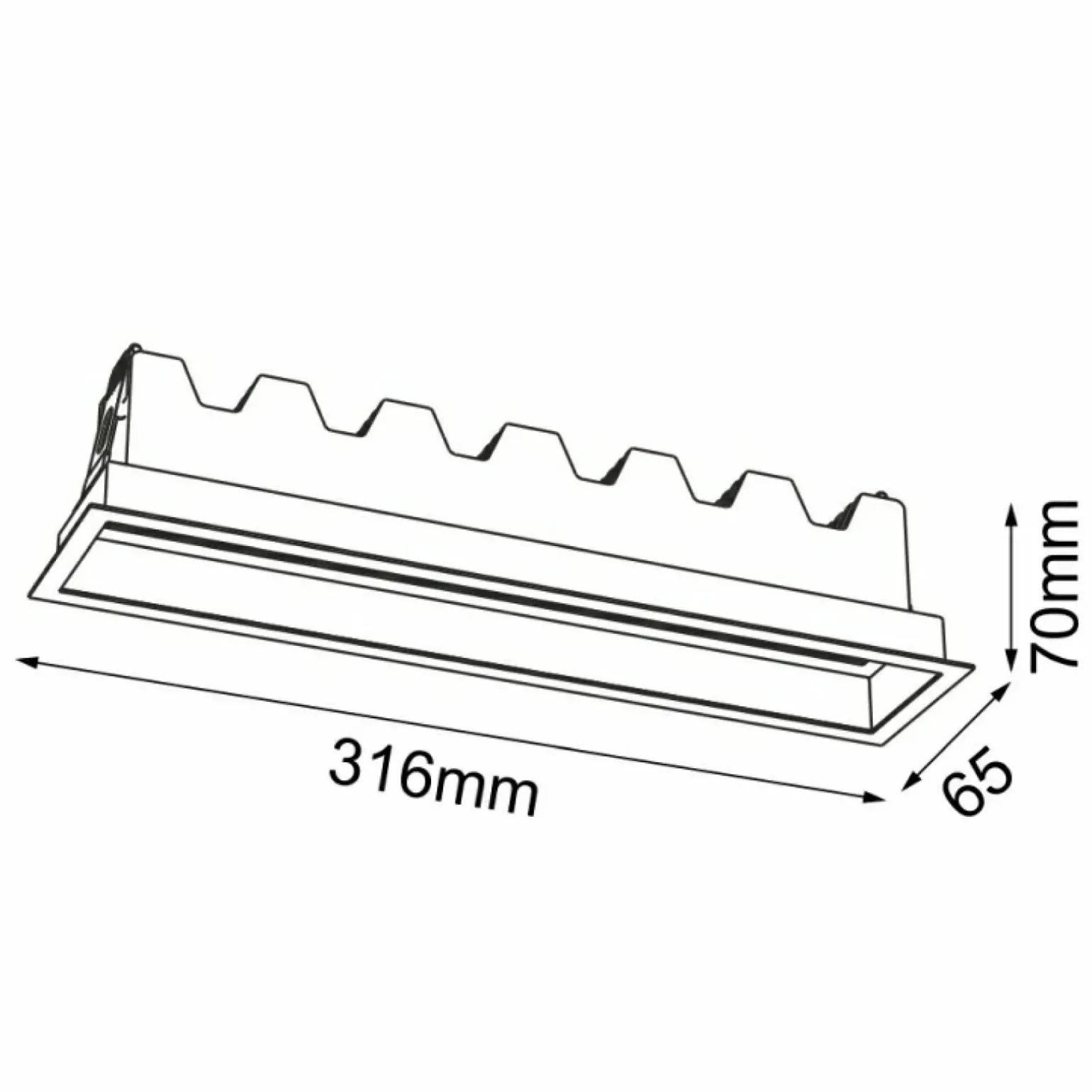 Sklep Kaja Techniczna, podtynkowa lampa LED 20W 4000K ANT 3051 A-GLARE | Kaja