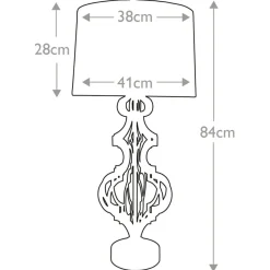 Sklep Kaja Tradycyjna lampa stołowa, złota GN-OCTAVIA-TL-GD z serii OCTAVIA