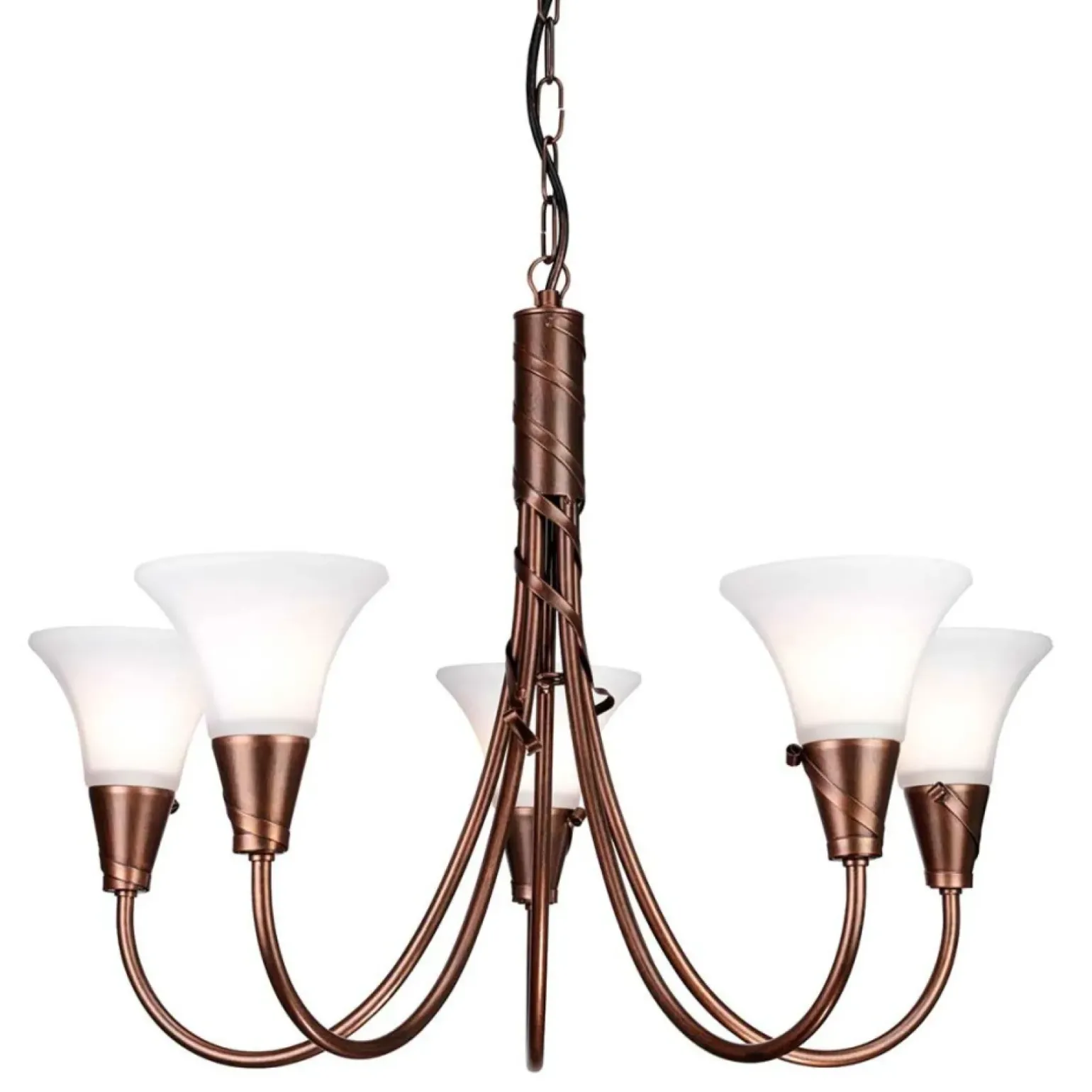 Sklep Kaja Tradycyjna lampa wisząca, patynowa EM5-COPPER z serii EMILY